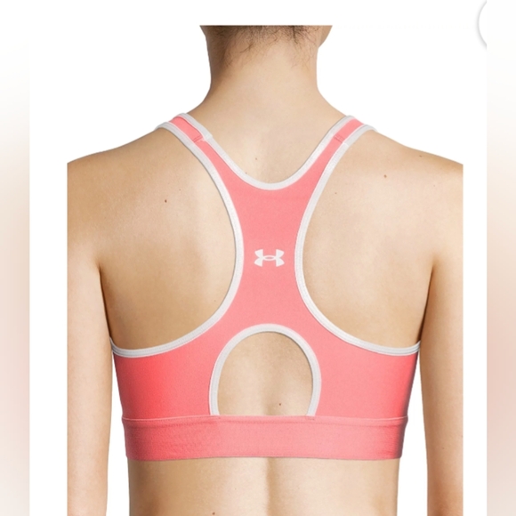 Under Armour Women's Mid Keyhole Sports Bra - Picture 2 of 5